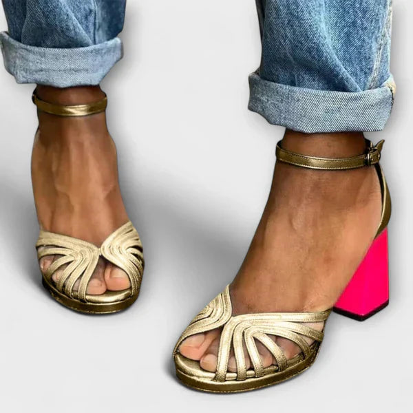 LUNA ANKLE STRIP HEELS