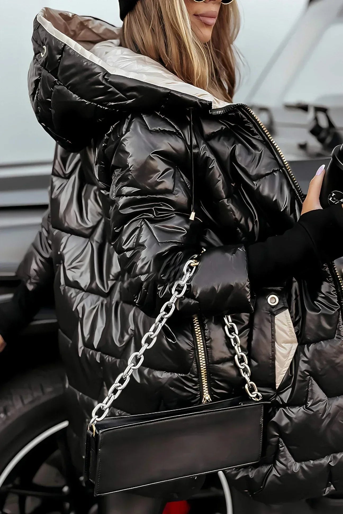 Harper – Elegant Winter Coat with Hood and Padding