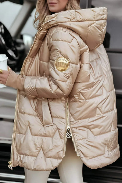 Harper – Elegant Winter Coat with Hood and Padding