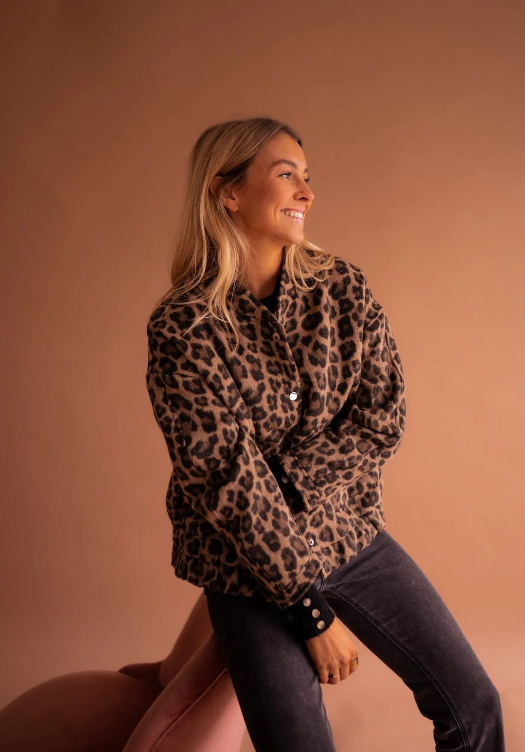 NATALIE LEOPARD PRINT COAT