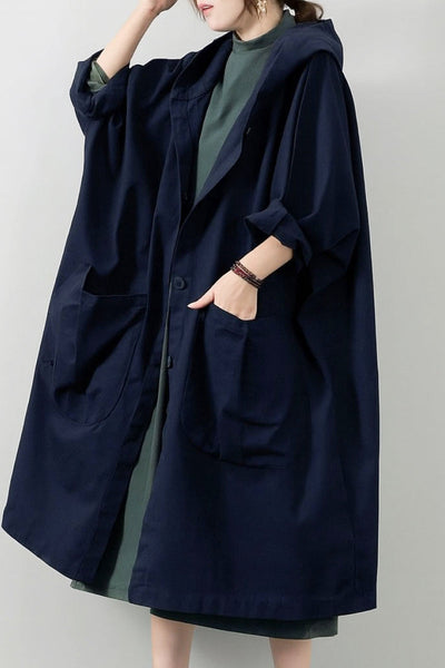 Indigo | Oversized Windbreaker Jacket