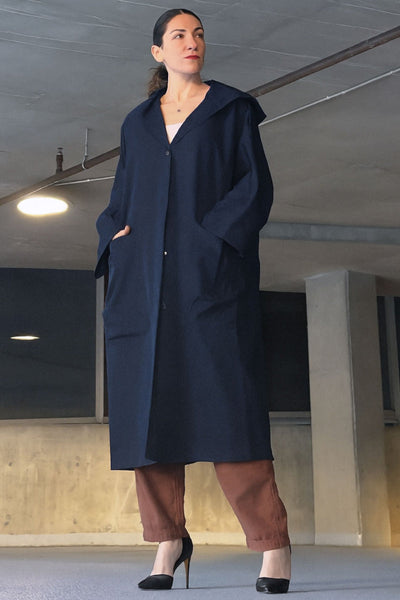 Indigo | Oversized Windbreaker Jacket